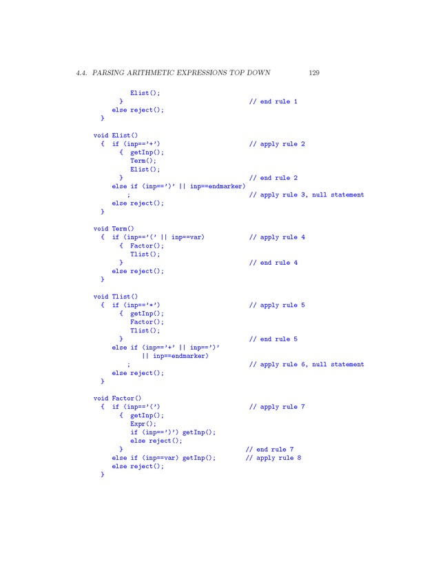 Compiler Design: Theory, Tools, and Examples - Page 129